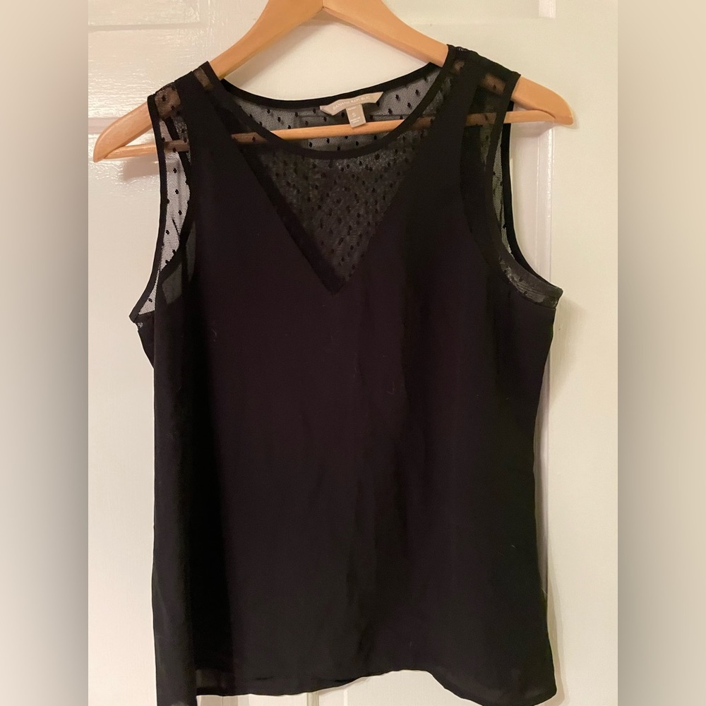 Banana Republic Swiss Dot Tank Blouse